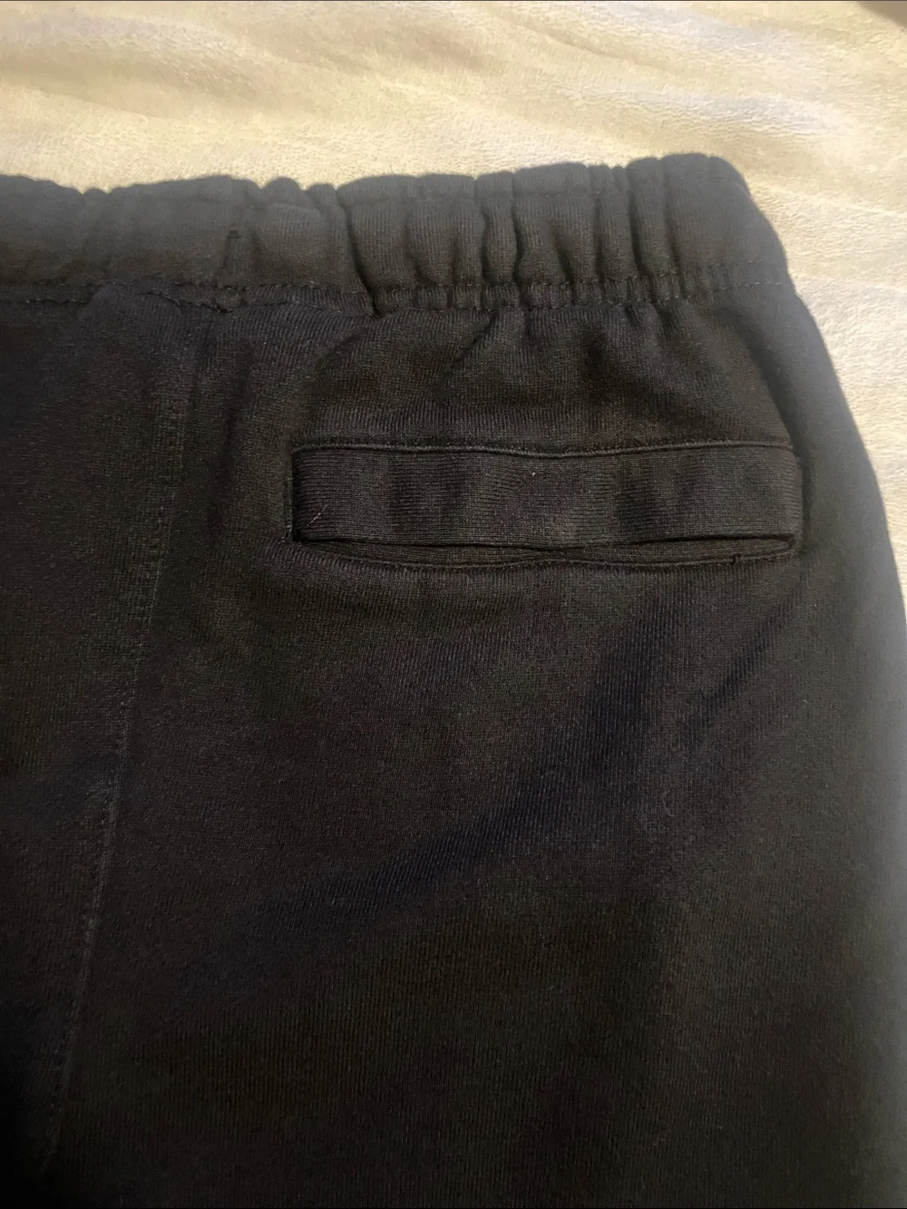 Men’s Black Athletic Shorts with White Nike Logo (630)